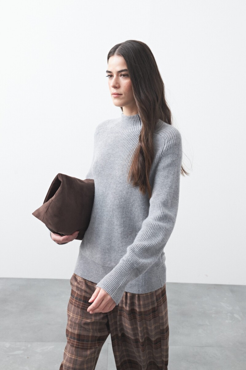 POLERA DALMA Gris Melange