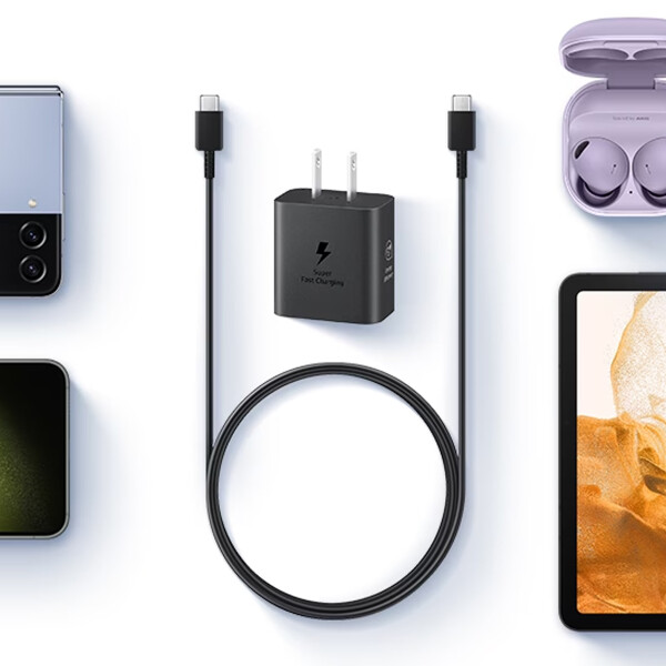 Cargador Samsung 25w Usb Tipo C Sin Cable NEGRO