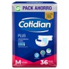 Cotidian Plus x36 pañales Talle M
