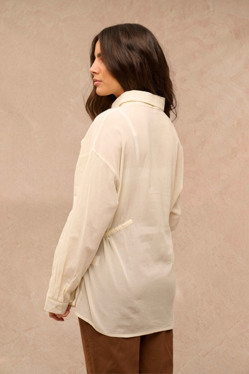 CAMISA ROSEL CREMA CAMISA ROSEL CREMA