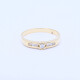 Anillo oro 18k con 7 brillantes. Anillo oro 18k con 7 brillantes.