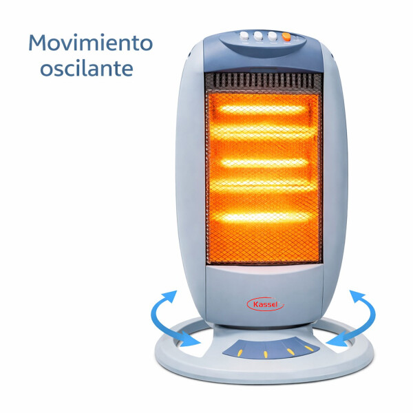 Estufa Halógena Kassel Ks-eh14 1200 W 3 Niveles ESTUFA HALOGENA KASSEL KS-EH14