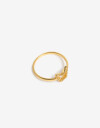 Anillos Chicos Strass Anillo Plata 925 Mariposa - Dorado