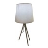 VELADOR DE MESA TRIPODE C/ PANTALLA BLANCA E27 60W VELADOR DE MESA TRIPODE C/ PANTALLA BLANCA E27 60W