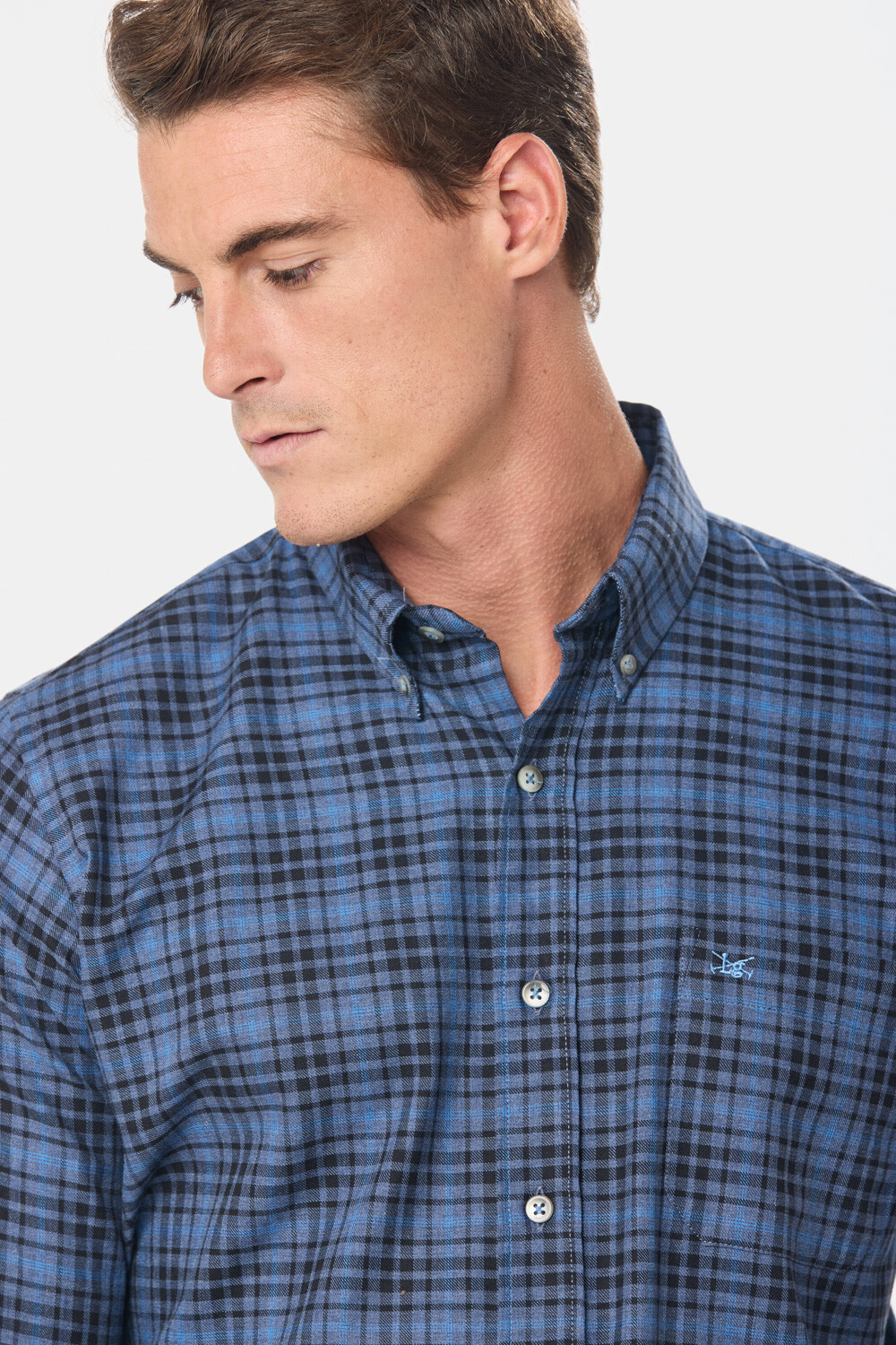 CAMISA DE VIYELA Azul