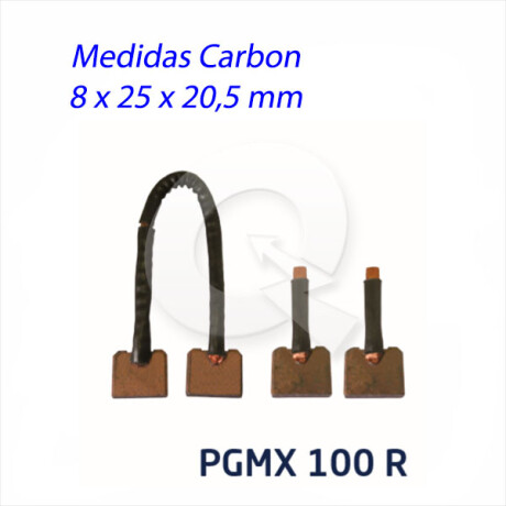 CARBON ARRANQUE - VW-FORD-SIST.PRESTOLITE M100R 12V 8X25X20=PRSX.100 SCHUNK CARBON ARRANQUE - VW-FORD-SIST.PRESTOLITE M100R 12V 8X25X20=PRSX.100 SCHUNK