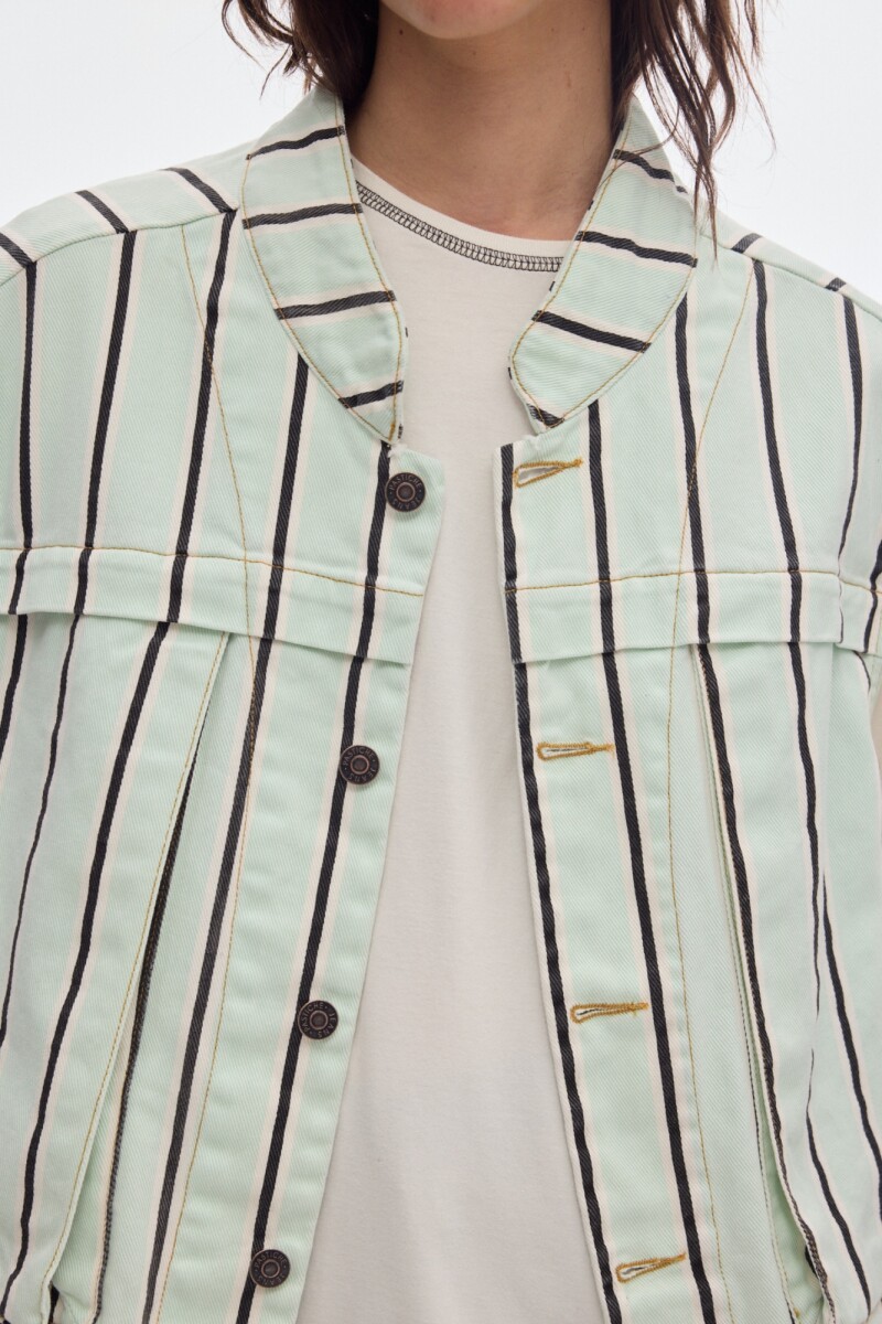 Chaleco Explorer Stripes Aqua