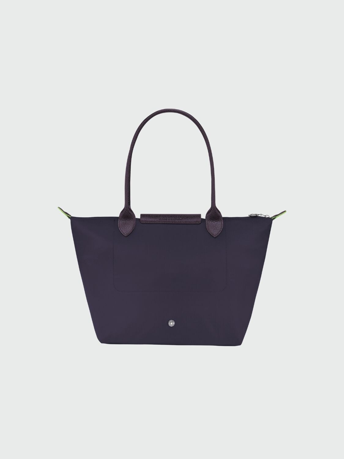 Longchamp -Cartera Longchamp plegable de nylon con cierre y asa larga, Le pliage M Violeta