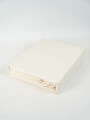 Sábanas 2 Plazas Queen 144 Hilos Liso Crema