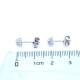 Caravanas en oro blanco 18k y brillantes Caravanas en oro blanco 18k y brillantes