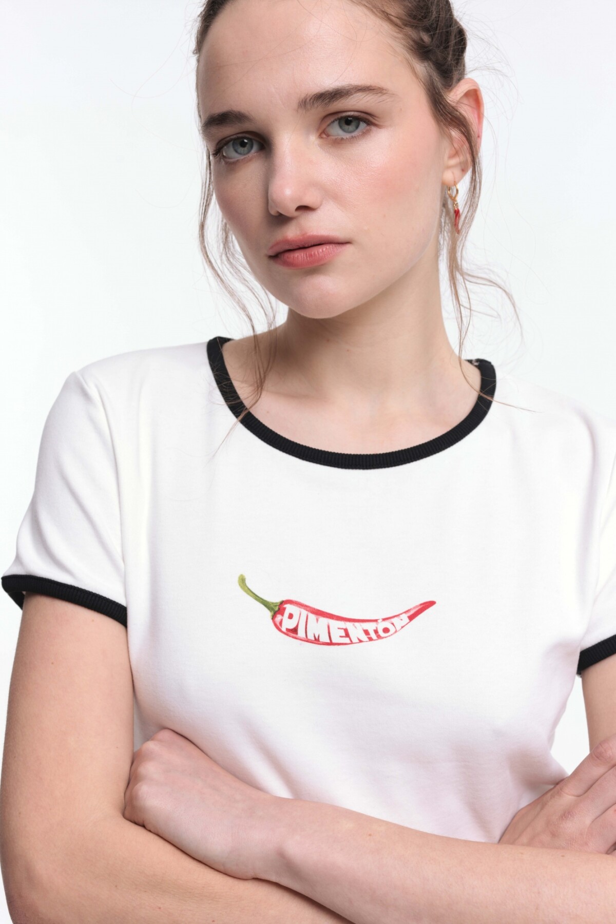 Remera Baby Blanco/Rosa