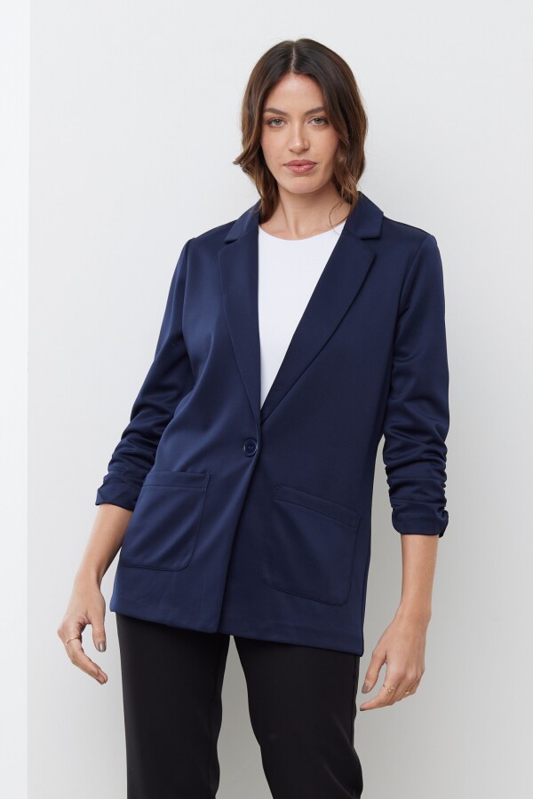 Blazer Frunces AZUL