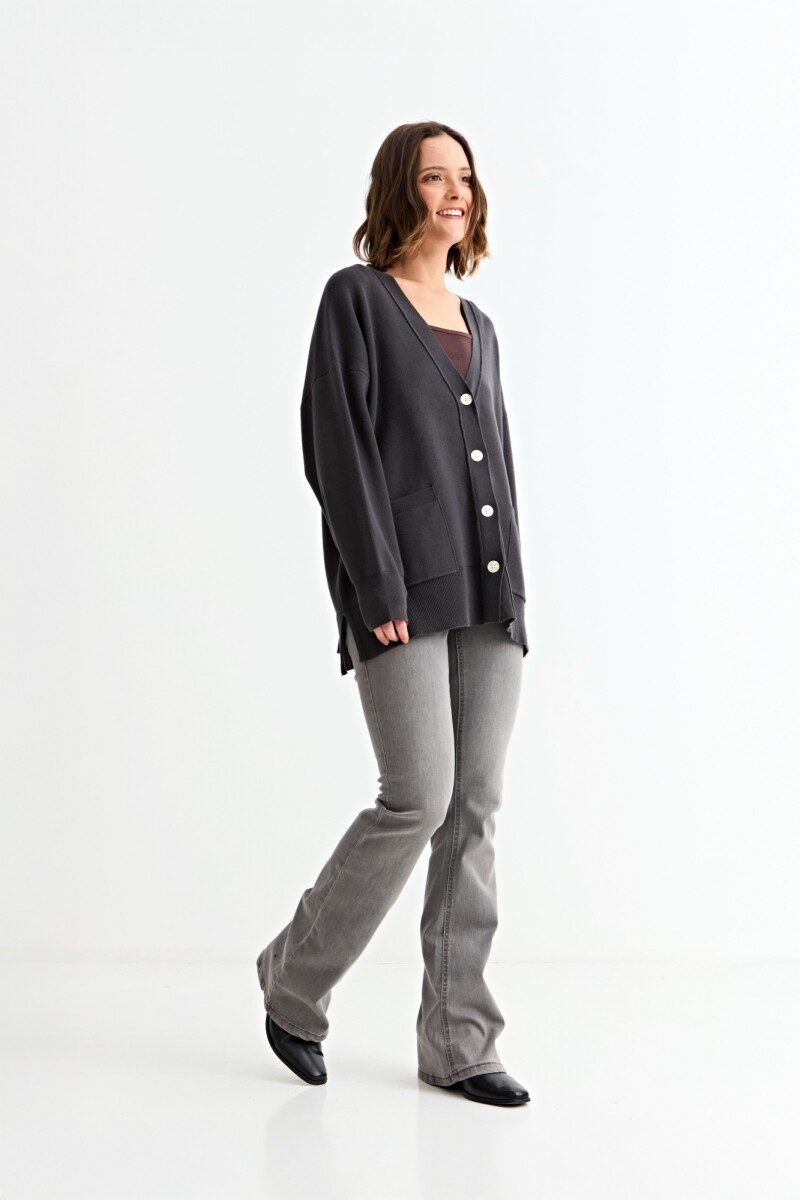 Cardigan oversized NEGRO