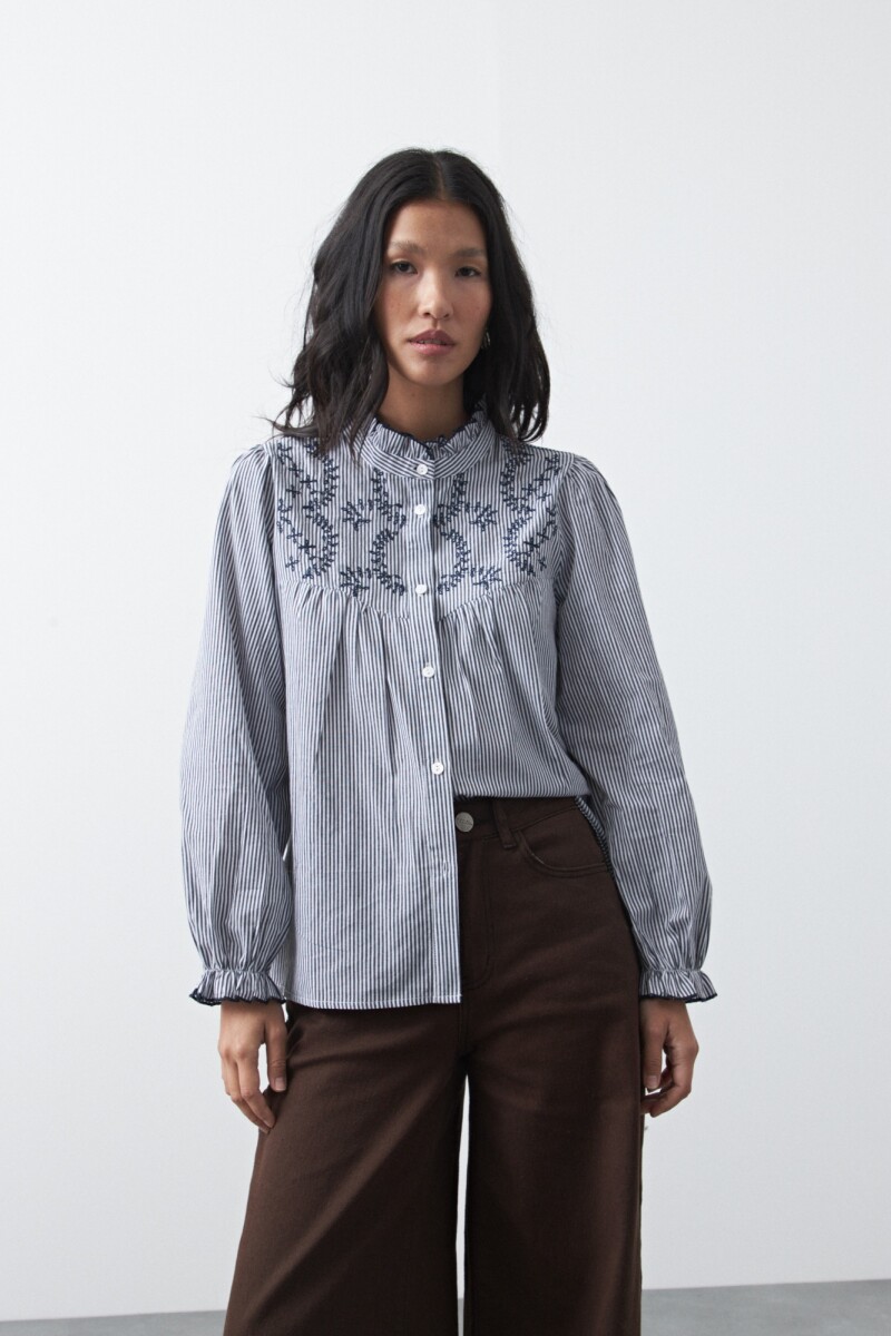 CAMISA FIRA Negro/Blanco