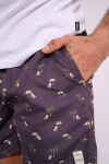Short de baño estampado Azul