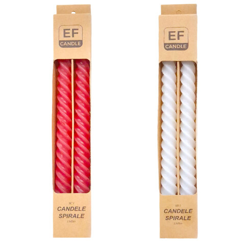 Velas en espiral decorativas 2 pcs Velas En Espiral Decorativas 2 Pcs