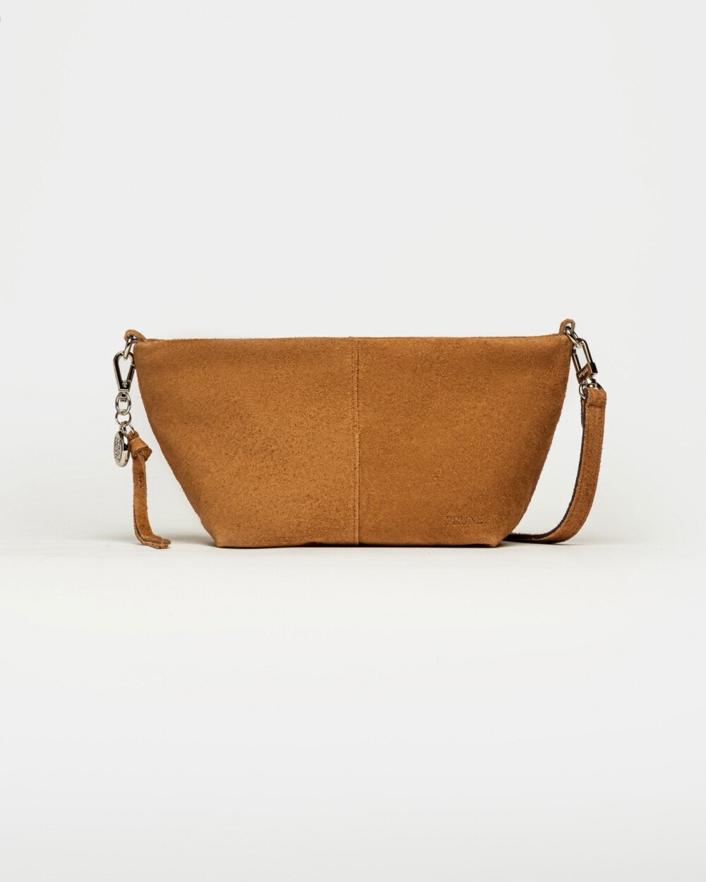 Bandolera The Flapper en cuero gamuza Cuoio