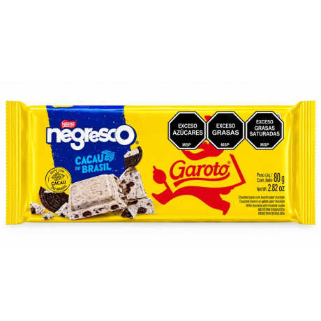 TABLETA GAROTO CHOCOLATE 80G NEGRESCO TABLETA GAROTO CHOCOLATE 80G NEGRESCO