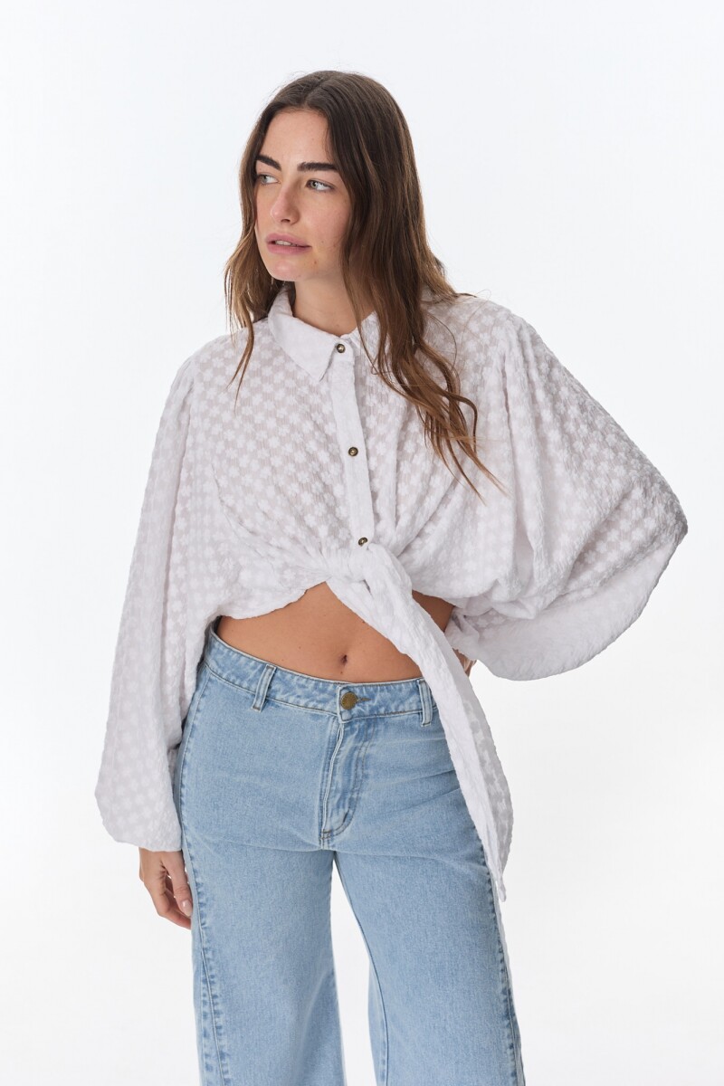 Top Mona Blanco Broderie