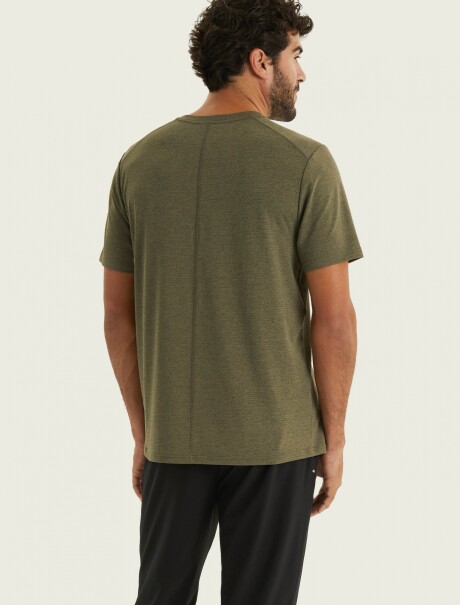 CAMISETA DEPORTIVA CON TEXTURA VERDE