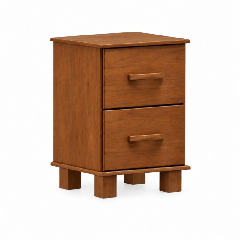 Mesa De Luz Finestra Castaño 2 Cajones 1137C Mesa De Luz Finestra Castaño 2 Cajones 1137C