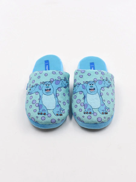 PANTUFLA INFANTIL DISNEY MONSTER TURQUESA