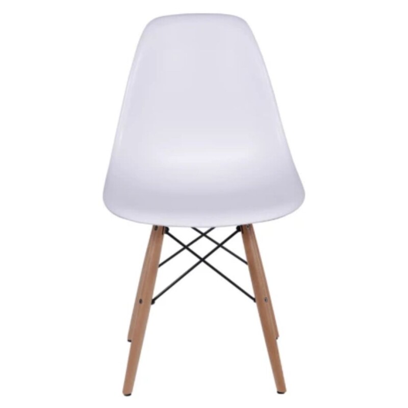Silla Blanca Eames DKR Base de Madera Silla Blanca Eames DKR Base de Madera