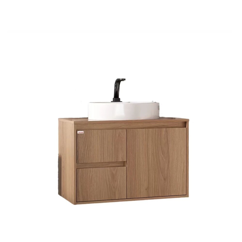 Mueble de baño suspendido Nicole catedral 78cm con Bacha de Loza Mueble De Baño Suspendido Nicole Catedral 78cm Con Bacha De Loza