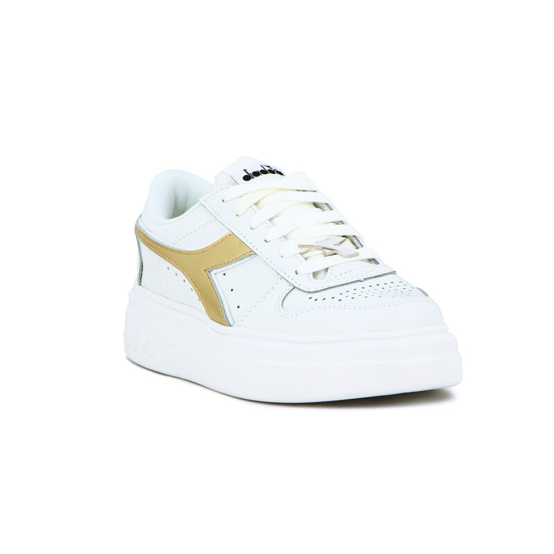 Championes Casuales Mujer Diadora Sportswear Blanco-dorado