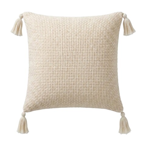 COJIN CUAD BEIGE COMB 40X40CM Unica