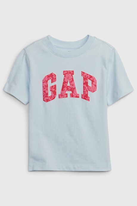 Remera Logo Gap Manga Corta Toddler Niño Poolside Blue