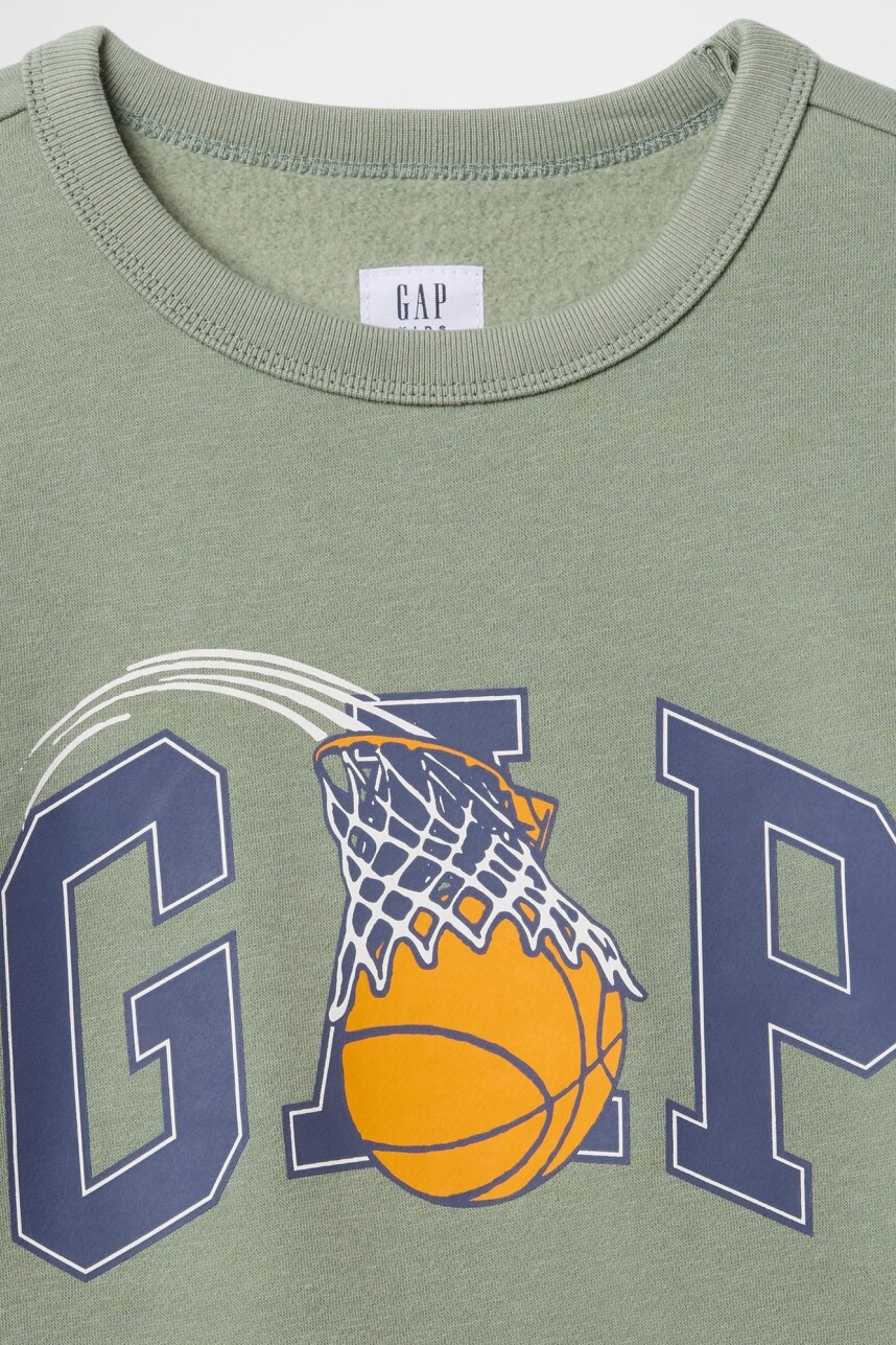 Buzo Deportivo Logo Gap Niño Gasoline Green