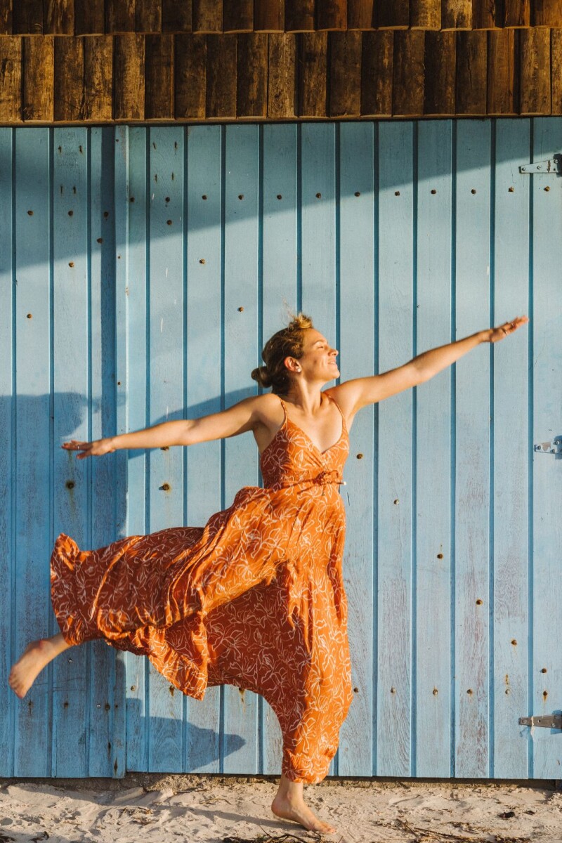 Vestido Avelia Naranja