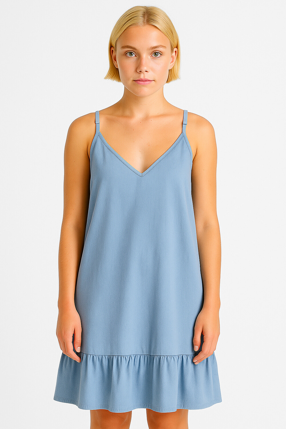 Vestido Laurenes Azul Claro
