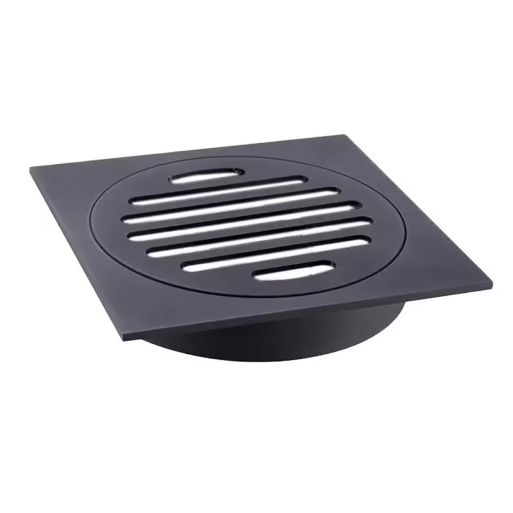 Rejilla negro Mate con rosca y aro 10x10 DMC Rejilla Negro Mate Con Rosca Y Aro 10x10 Dmc