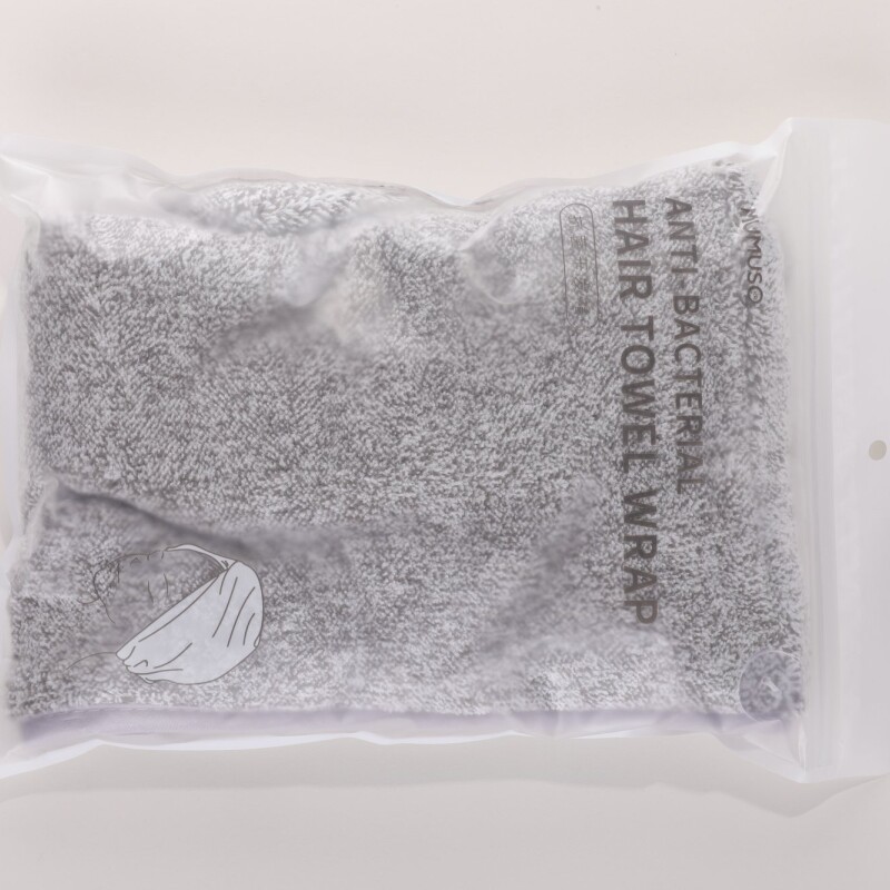 TOALLA DE SECADO DE CABELLO ANTIBACTERIANA-GRIS TOALLA DE SECADO DE CABELLO ANTIBACTERIANA-GRIS