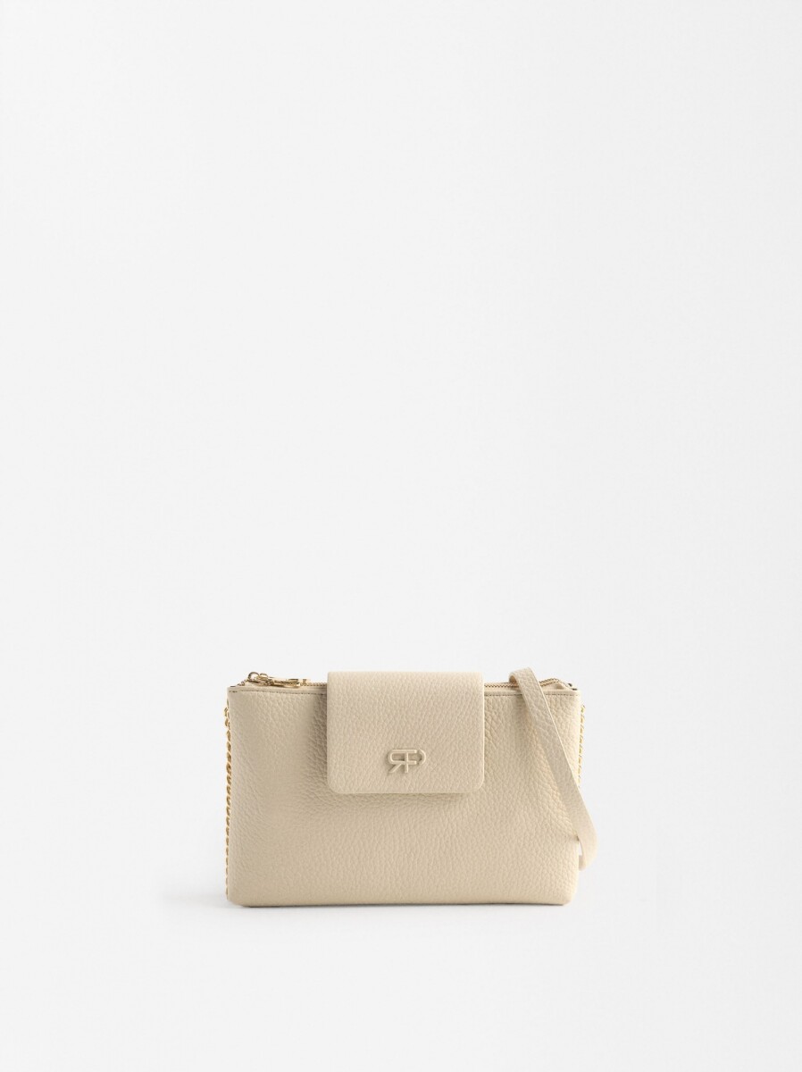 Bolso Bandolera Doble - crudo 