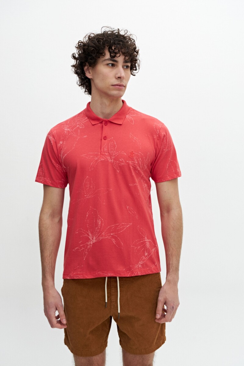 Remera polo Monk - Tomate 