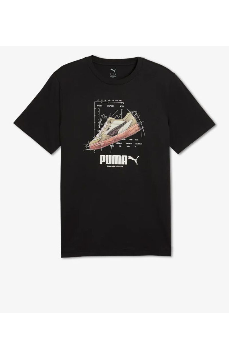 Remera Puma Graphics Sneaker Tee Negro