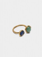 Anillo Irregular Con Piedras multicolor