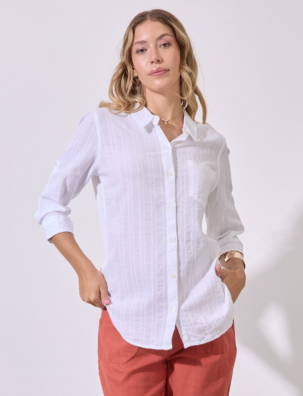 Camisa Algodon BLANCO