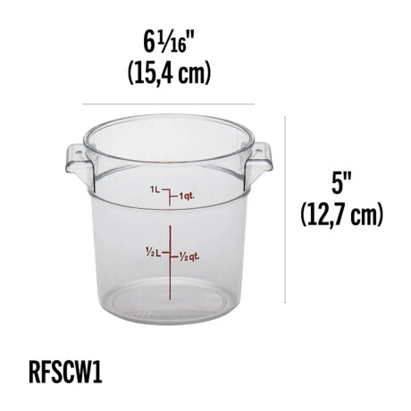 Recipiente Redondo Policarbonato 900ml Recipiente Redondo Policarbonato 900ml