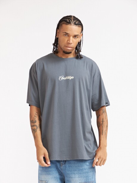 REMERA OVERSIZE COURAGE AZUL