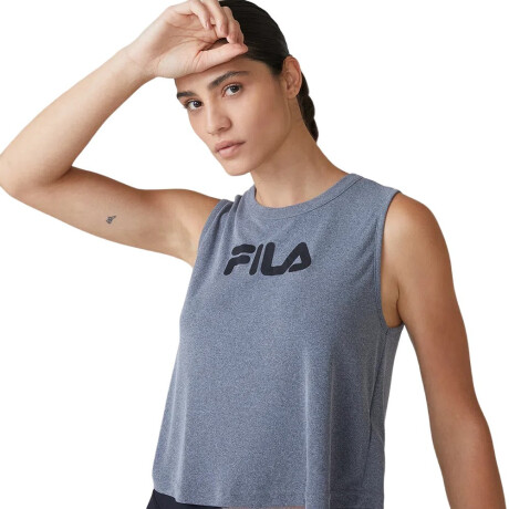 Musculosa Fila Training Dama Regata Eclipse Cinza Claro Gris Claro S/C