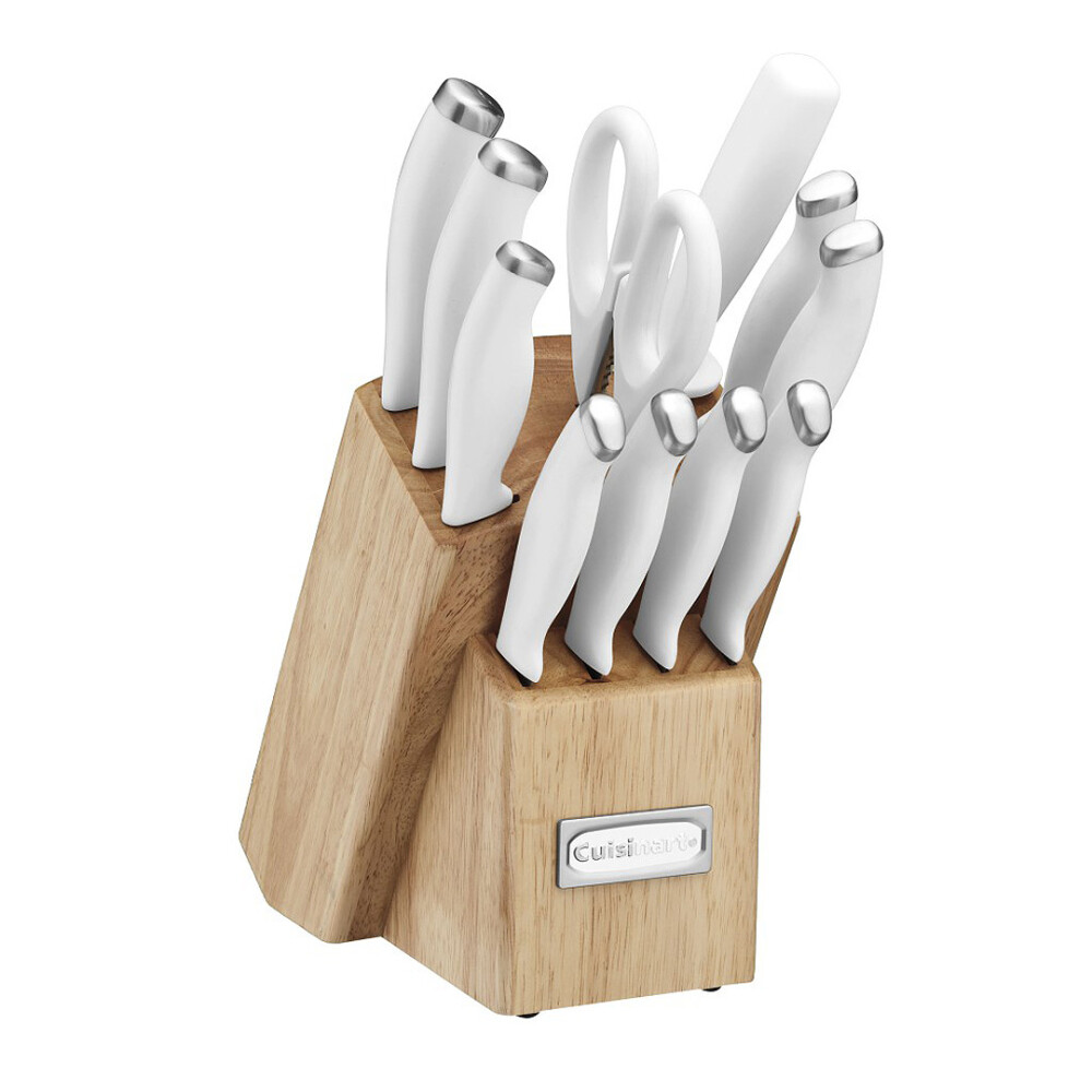 Cuisinart® JUEGO DE CUCHILLOS DE ACERO INOXIDABLE CON BLOQUE DE 12 PIEZAS - BLANCO N/A