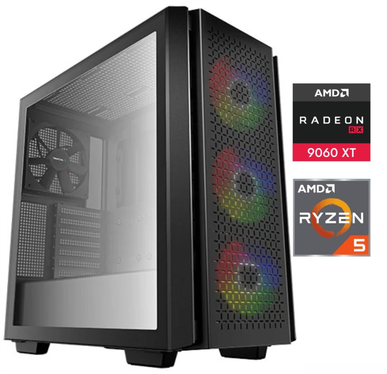 Equipo Gamer Ryzen 5 7600X, 32GB, 1TB Nvme, RX9060XT 8GB 