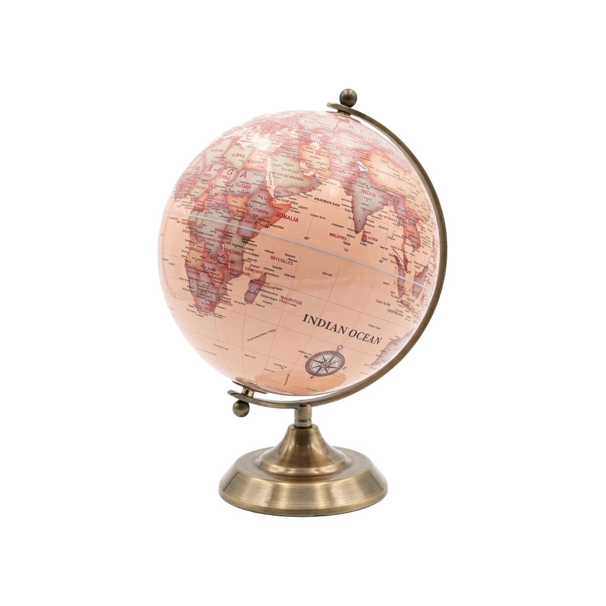 GLOBO TERRAQUEO ROSA COMB 20X29CM 