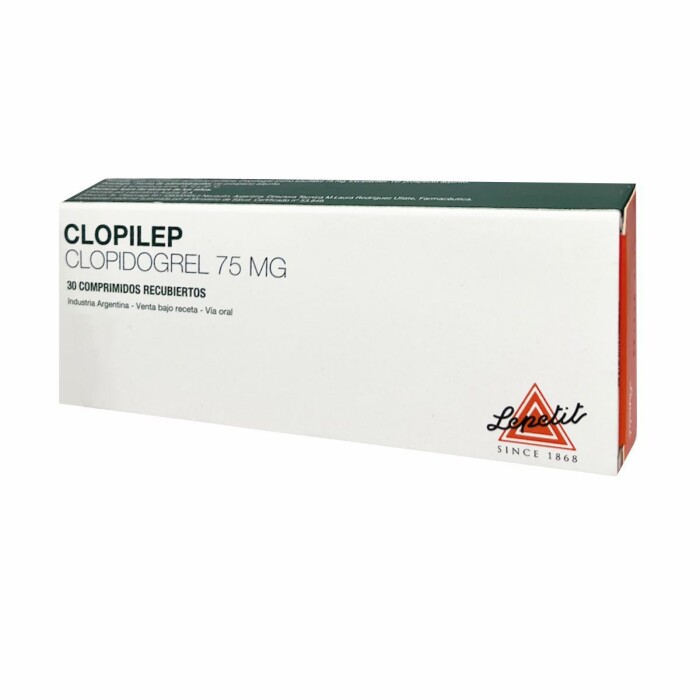 CLOPILEP 75 MG CJ X 30 COMP. REC. única