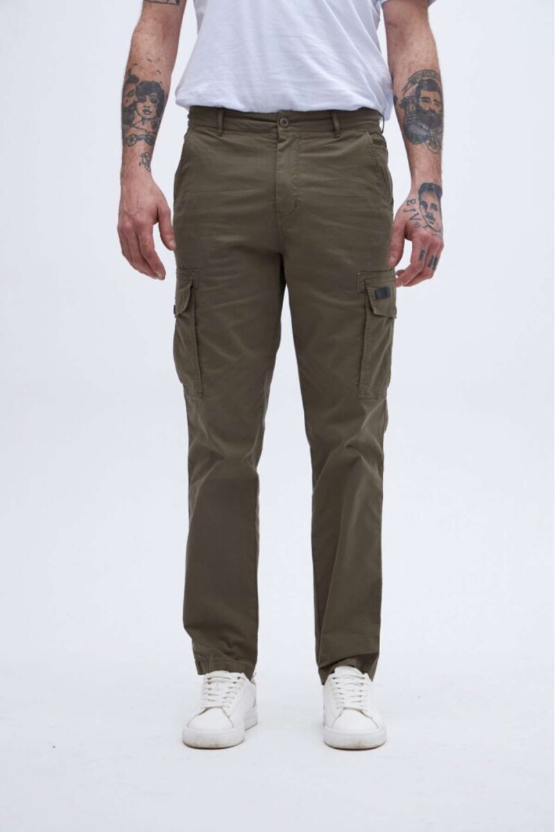 Pantalón cargo Roque - Oliva 