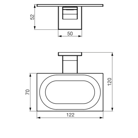 JABONERA PORTAJABONERA METAL SATINADO CEPILLADO ACERO 000